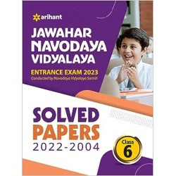 Jawahar Navodaya Vidyalaya Entrance Exam 2023 Solved Papers 2022 - 2004 Class 6