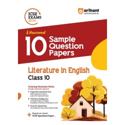 ICSE Exams 2024 I-Succeed 10 Sample Question Papers Literature in English Class 10th