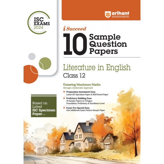 I Succeed 15 Sample Question Papers Literature In English Class 12th For ISC Exams 2024