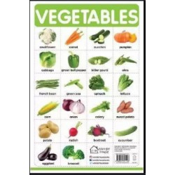 Vegetables - My First Early Learning Wall Chart: For Preschool, Kindergarten, Nursery And Homeschool