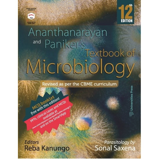 Ananthanarayan and Paniker's Textbook Of Microbiology, 12th Edition