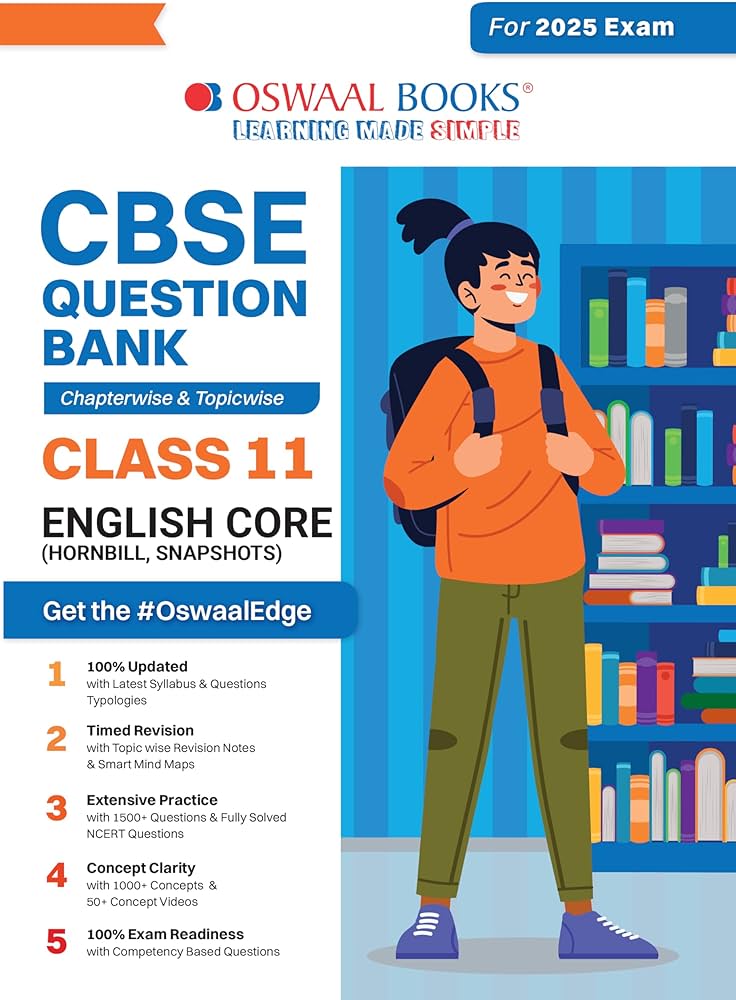 Oswaal CBSE English Core Hornbill & Snapshots Question Bank Class 11