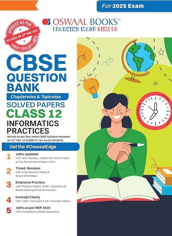 Oswaal CBSE Informatics Practices Question Bank Solved Papers Class 12