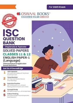 Oswaal ISC Question Bank Solved Papers Class 12 English Paper-1
