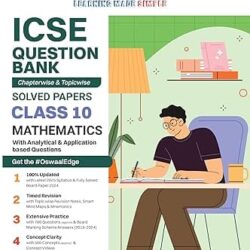 Oswaal ICSE Mathematics Question Bank Solved Papers Class 10