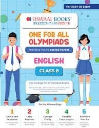 Oswaal One For All Olympiads Previous Years Solved Papers English Class 8