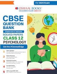 Oswaal CBSE Psychology Solved Papers Question Bank Class 12