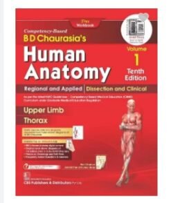 B. D. Chaurasias Human Anatomy Volume 1 (Upper Limb/Thorax) 10th Edition