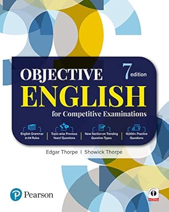 Objective English For Competitive Examination