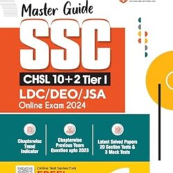 Master Guide SSC CHSL (10+2) Tier I LDC / DEO / JSA Online Exam 2024 - English