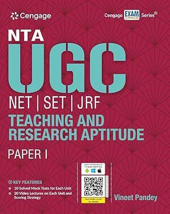 NTA UGC NET/SET/JRF Paper 1 (Teaching And Research Aptitude)