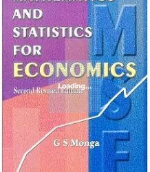 Mathematics And Statistics For Economics