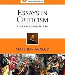 Essays In Criticism : Matthew Arnold