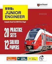RRBs Junior Engineer 20 Practice Sets & 12 Solved Papers Stage 1 (2024)