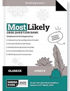Most Likely CBSE Question Bank Hindi B Class 9