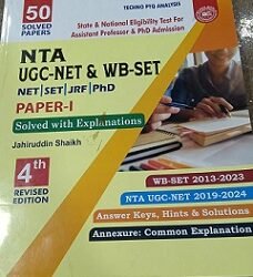 NTA UGC - NET & WB SET  Paper 1 - 50 Solved Papers with explanations