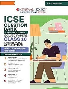 Oswaal ICSE Question Bank Solved Papers Class 10 Commercial Application