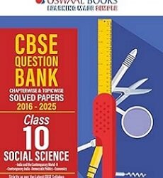 Oswaal CBSE Question Bank (2016 - 2025) Class 10 Social Science