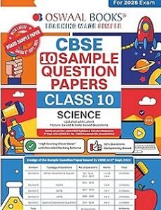 Oswaal CBSE 10 Sample Question Papers Class 10  Science