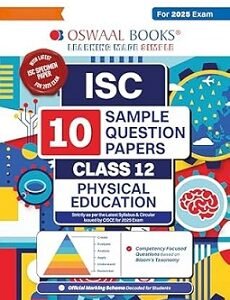 Oswaal ISC 10 Sample Question Papers Physical Education Class 12