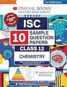 Oswaal ISC 10 Sample Question Papers Chemistry Class 12