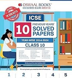 Oswaal ICSE 10 Previous Years Solved Papers Class 10