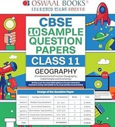 Oswaal CBSE 10 Sample Question Papers Class 11 Geography (For 2025 Exam)