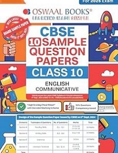 Oswaal CBSE 10 Sample Question Papers Class 10 English