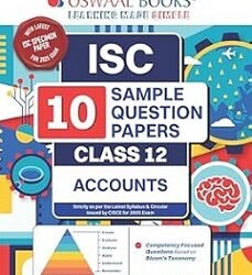 Oswaal ISC 10 Sample Question Papers Accounts Class 12