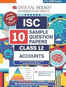 Oswaal ISC 10 Sample Question Papers Accounts Class 12
