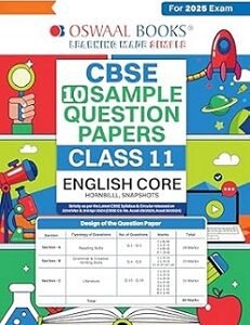 Oswaal CBSE 10 Sample Question Papers Class 11 English Core