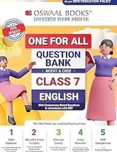 Oswaal One For All Question Bank NCERT & CBSE Class 7 English