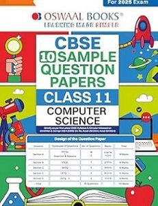 Oswaal CBSE 10 Sample Question Papers Class 11 Computer Science
