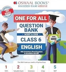 Oswaal One For All Question Bank NCERT & CBSE Class 6 English