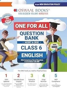 Oswaal One For All Question Bank NCERT & CBSE Class 6 English