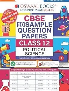 Oswaal CBSE 10 Sample Question Papers Class 12 Political Science