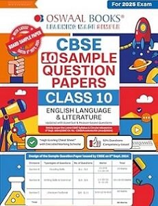 Oswaal CBSE 10 Sample Question Papers Class 10 English Language & Literature (For 2025 Exam)