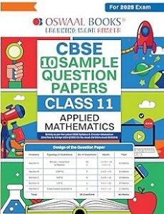 Oswaal CBSE 10 Sample Question Papers Class 11 Applied Mathematics