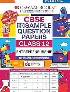 Oswaal CBSE Sample Question Papers Class 12 Enterpreneurship