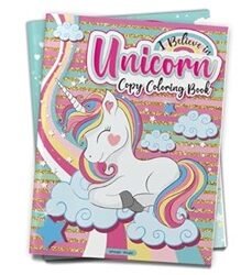 I Believe In Unicorn Copy Coloring Book: Fun Activity Books For Children