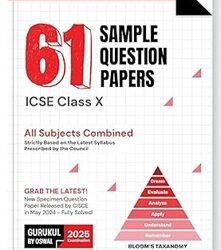 61 Sample Question Papers ICSE Class 10 All Subjects Combined (For 2025 Examination)