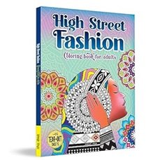 High Street Fashion Coloring book for adults