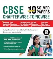 CBSE 10 Solved Papers Chapterwise Topicwise English Language And Literature Class 10