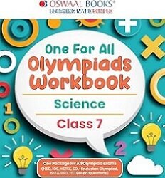 Oswaal One For All Olympiads Workbook Science Class 7 (2025 Exam)