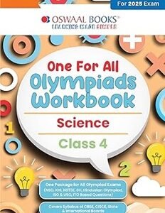 Oswaal One For All Olympiads Workbook Science Class 4 (2025 Exam)