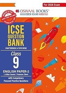 Oswaal ICSE Question Bank Chapterwise & Topicwise Class 9 English Paper 2 (2026 Exam)