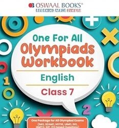 Oswaal One For All Olympiads Workbook English Class 7 (2025 Exam)