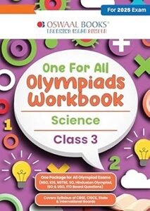 Oswaal One For All Olympiads Workbook Science Class 3 (2025 Exam)