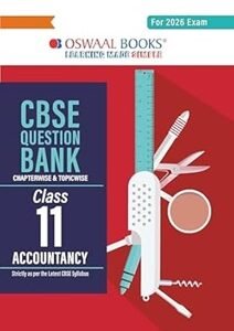 Oswaal CBSE Question Bank Class 11 Accountancy (For 2026 Exam)