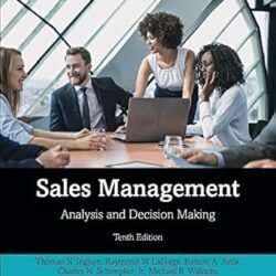 Sales Management: Analysis And Decision Making